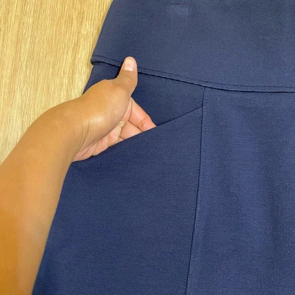 Maeve Navy Pencil Skirt - Picture 4 of 6
